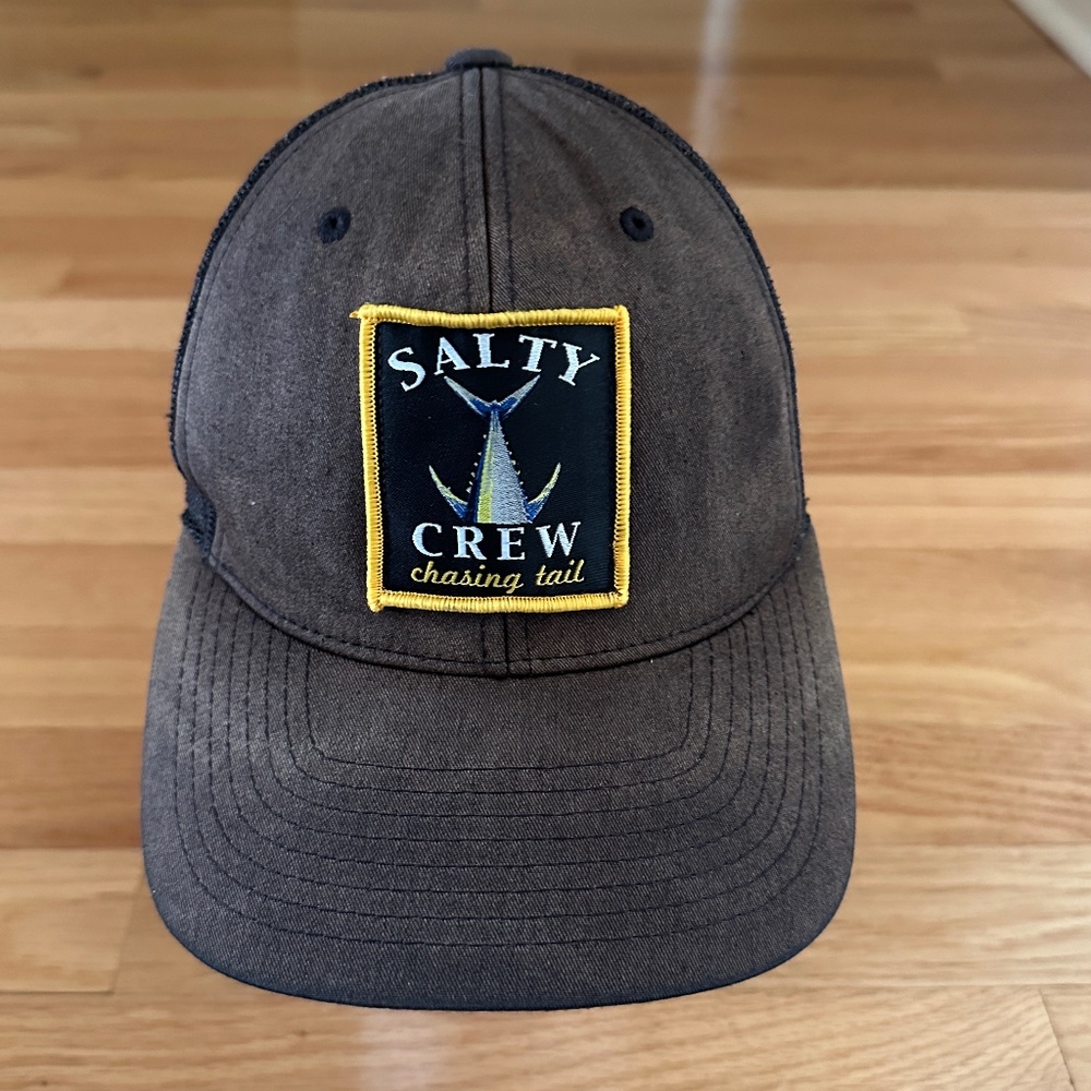 Salty Crew Chasing Tail Trucker Hat Cap Brown Black